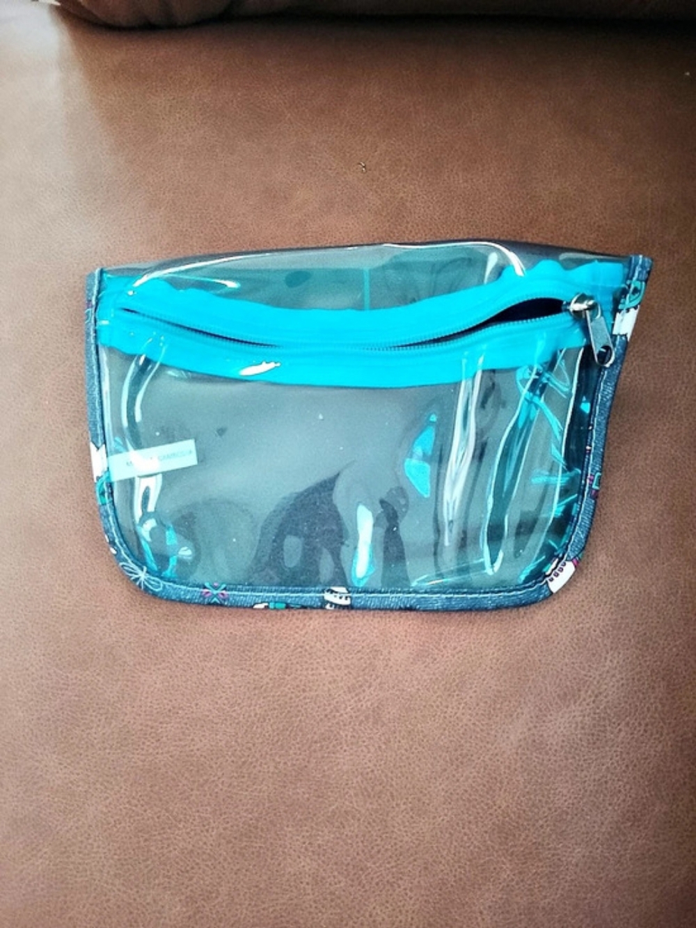 Clear & Blue Buffle Bag